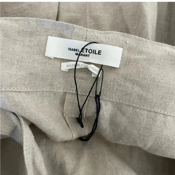 Isabel Marant beige tempster ruffle wrap linen skirt - Picture 4 of 9